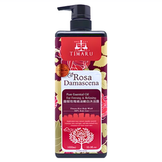TIMARU 堤瑪露 馥郁玫瑰精油嫩白沐浴露，SPA香氛，溫和養護肌膚，保濕補水, 1瓶, 1L