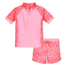 Playshoes 抗UV防曬短袖兒童泳裝2件組