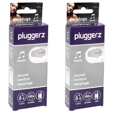 Pluggerz 音樂耳塞 聲音濾波器 重複使用 附盒 2副裝, 2盒, 1盒
