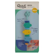 QUUt 泡棉串珠小魚, 我的第一個沐浴玩具, 10個月以上適用, 小魚, 1個