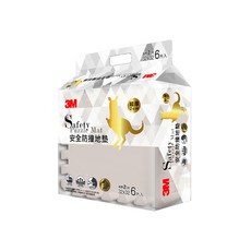 3M 安全防撞地墊 9928E 6片, 暖石灰, 1組