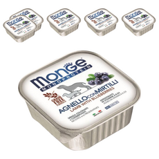 MonGe 瑪恩吉 成犬 MONO蔬果系列 無穀主食餐盒, 羊肉 + 藍莓, 150g, 6個