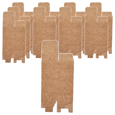 Pomei 博美 瓶罐盒 牛皮無印 6X6X14.5cm 台灣製, 牛皮色, 10個