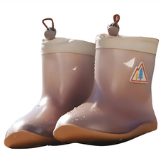 LEMONKID 檸檬寶寶 可愛漸層束口雨鞋