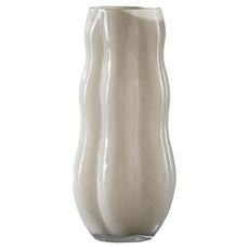 KUIBAO 快豹生活 Matt中古波紋玻璃花瓶 大, 煙灰白