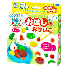 GINCHO 銀鳥 天然無毒米黏土 練習使用筷子套裝組, 462-060, 1組