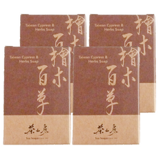 Tea Soap 茶山房 檜木百草皂, 100g, 4個