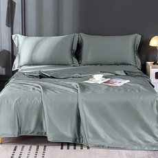 TENCEL 60支100%純天絲簡約素色床包枕套組