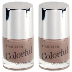 STAR KING 星之冠 多彩指甲油, 10ml, #018, 2瓶