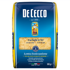 DE CECCO 得科 大蝴蝶結麵 NO.93 堅持傳統製麵法 彈牙口感, 500g, 1包