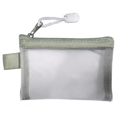 JIELI 杰俐 小号收纳袋 尼龍零錢包 一套5個, 8.5 x 11.5cm, 8.5 x 11.5cm, 抹茶綠