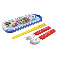 Skater 3件式餐具組, 筷子+湯匙+叉子, 恰恰特快車, 1組