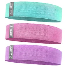 AOLIKES 奧力克斯 阻力組 附贈收納袋, A版套餐-青、粉、紫, 8 x 76cm, 1組