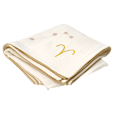 FABELAB 星座寶寶毯 100%棉（有機棉）, 牡羊座, 100 x 100cm