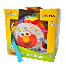 K's Kids 奇智奇思 芝麻街音樂鼓, 12個月以上適用, 15 x 9 cm, 1個