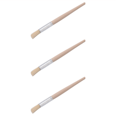 磨豆機咖啡粉清理刷 木質清潔刷 + 木柄, 木色, 3支