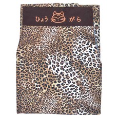 熊圓 二口圍裙 豹紋 綁帶式 雙口袋設計, 1件