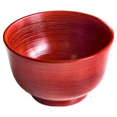 佐和 根來赤 花印10吋角皿 日本製 陶瓷器 24.5x21x2.5cm, 根來赤漆器碗, 1個