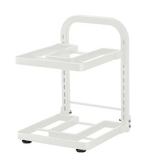 Mega 廚房可調節多層鍋具置物架 碳鋼+塑膠, 白色, 2層, 1個