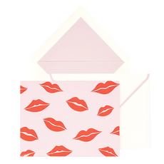 kate spade 唇唇欲動款卡片信封組，內含10組卡片套組, 唇唇欲動紅印, 1組