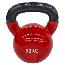 AB Sport 包膠壺鈴 紅色 運動健身, 20kg, 1個