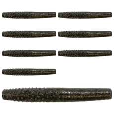 Z-MAN 2.75吋 棒蟲 (8入) FINESSE TRD Ned Rig 軟蟲 黑鱸 BASS 路亞 假餌 釣魚, 黑色, 4g, 1組