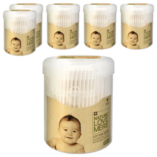 NATURE LOVE MERE 新生兒棉花棒 外用, 300入, 6盒