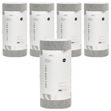 DEARCUS 捲筒式一次性洗碗巾 灰色, 60張, 5捲