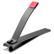 MEKO 簡約不鏽鋼指甲剪 L號 黑色 9cm長, X-078, 1個