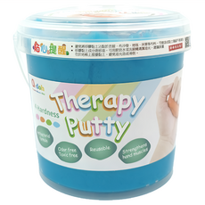 Q-doh 有機矽職能握力黏土 量量桶, Therapy Putty, 無異味, 無毒, 可重複使用, 增強手部肌肉, 藍色, 1kg, 1桶
