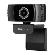 Targus 1080P HD USB攝像頭,自動對焦，360° 旋轉設計, AVC042, 黑色