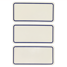 華麗牌 自黏性標籤 WL-1014 73 x 34mm, 藍框, 900個, 1盒