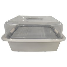 簡約餐具瀝水收納櫃 大 + 瀝水管, 2層, 多色, 1個