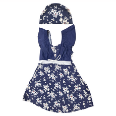 Summer love 夏之戀 大女連身帶裙, 彈性纖維, 花朵印花, 3L, 954