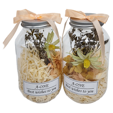 A-ONE 匯旺 永生花許願花瓶 O款 綠雛菊 AE-FB15 2入