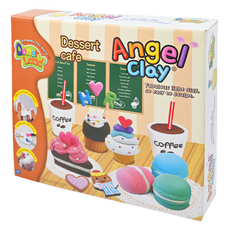 Donerland天使黏土 安全無毒 輕盈柔軟 不沾手, 咖啡甜點組, 487g, 1盒