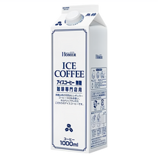 HOMER 即飲冰咖啡 無糖, 1個, 1L