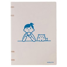 KOKUYO 國譽 4孔B5活頁本 Noritake聯名款, 藍色, 1本