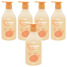 bab 培寶 微晶酵素奶瓶清潔劑, pH值弱酸性配方, 溫和不刺激肌膚, 500ml, 5瓶