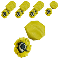 J&N 清麗緹花椅腳套, 6 x 6cm, 金黃色, 16件