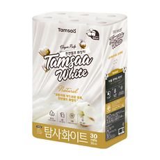Tamsaa White系列 三層捲筒衛生紙, 30捲, 30m, 1袋