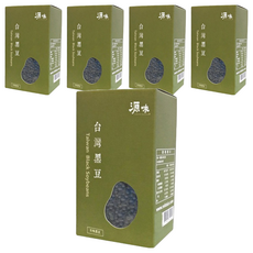 台灣源味本舖 台灣有機黑豆, 台灣原生種, 滿州小黑豆, 400g, 5盒