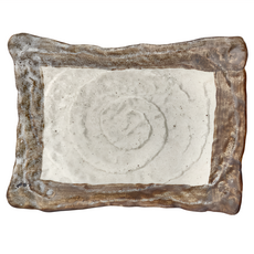 美濃燒 南蠻10吋角皿 日本製 混和顏色 1個