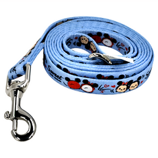 TSUM TSUM 寵物牽引繩 145 x 1.5cm 可愛狗狗外出繩, 米奇米妮 藍色, 1條