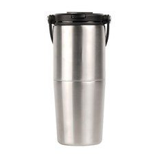 MINI 磁吸雙疊杯, 銀色, 600ml, 1個