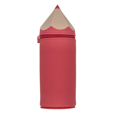 QI COLOUR 矽膠萬用鉛筆盒, 紅色, 20x7x7公分, 1個