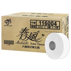 春風 大捲筒衛生紙 800g, 12捲, 1組