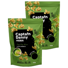 Captain Danny 丹尼船長 爆米花/米米花 靜岡極濃抹茶味, 100g, 2包