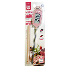 dretec 大螢幕防潑水電子料理溫度計 O900P 粉色, 218 x 33 x 18mm, 測量精準, 1個