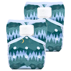 THIRSTIES 成長型 口袋式布尿布 一般款 魔鬼氈 Mountain Twilight, 2件